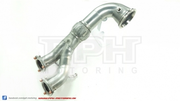 Preview: PPH | Audi Q3 RS Downpipe/Vorkat Ersatzrohr 90mm
