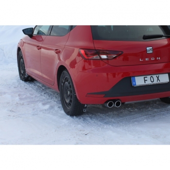 Preview: FOX | Seat Leon 5F Endschalldämpfer einseitig - 2x80 Typ 16