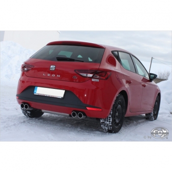 Preview: FOX | Seat Leon 5F Endschalldämpfer Ausgang rechts/links - 2x80 Typ 16