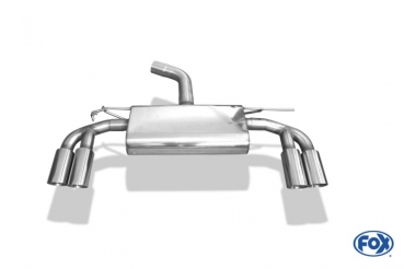 Preview: FOX | Endschalldämpfer Ausgang rechts/links - 2x80 Typ 25