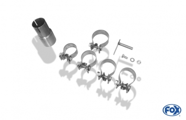 Preview: FOX | VW Golf VII - 2,0l GTI Endschalldämpfer rechts/links - 1x100 Typ 16 rechts/links