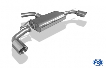 FOX | Endschalldämpfer Ausgang rechts/links - 1x100 Typ 25