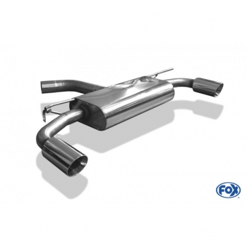 FOX | VW Golf VII - starre Hinterachse - GTI-Optik Endschalldämpfer rechts/links - 1x90 Typ 25 rechts/links